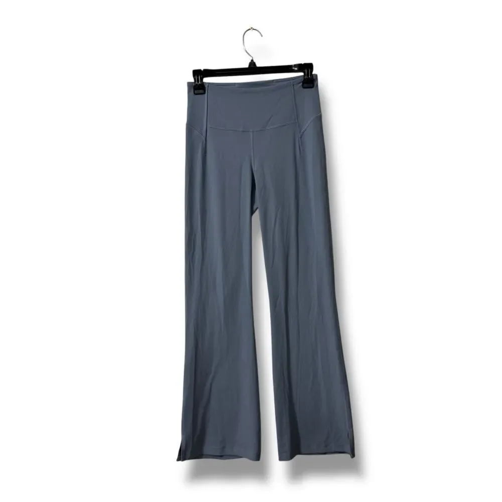 Lululemon Groove Flare Split Hem Steel Blue 6 Pilates Core Studio Street